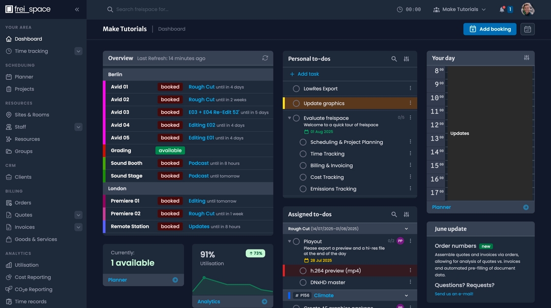 Personal task creation interface with add task button on dashboard